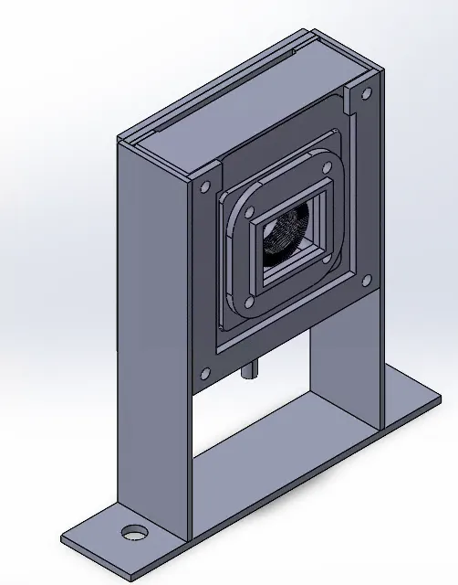 CAD of the custom opto-mechanical assembly